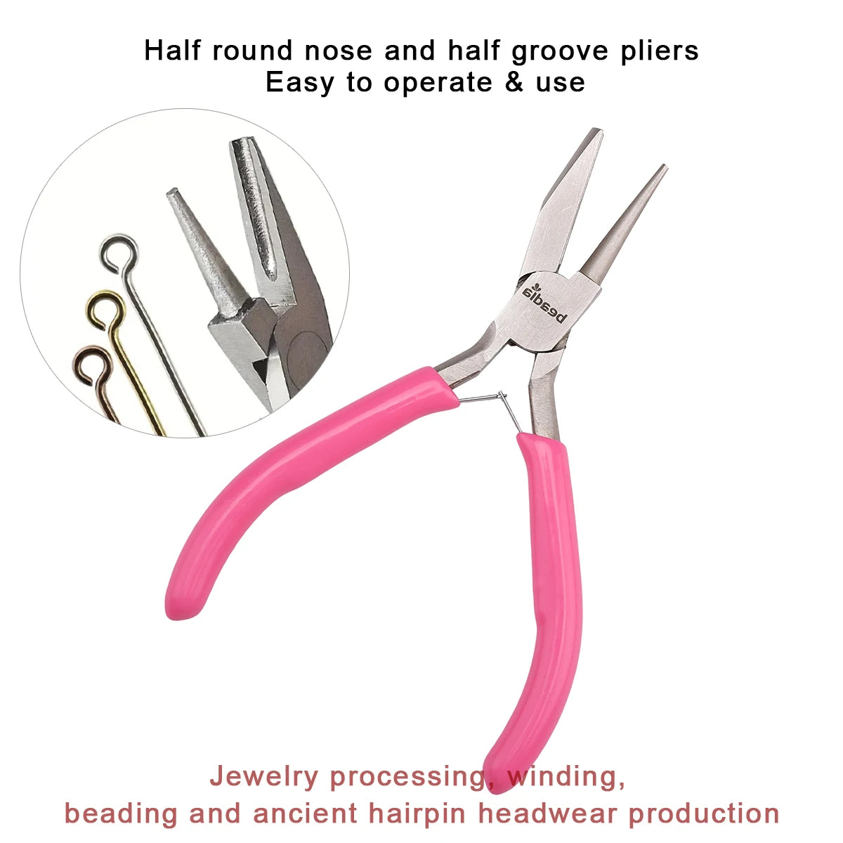 Professional Jewelry Pliers Beading Pliers Jewelry Repair Pliers Wire Wrapping Tool Craft Supplies for DIY Jewelry Making and Cr
