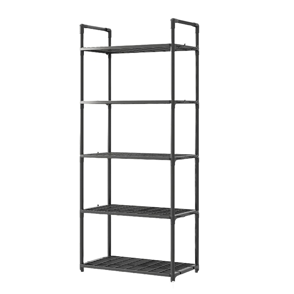 5 Tier Storage Shelf 66 Lbs Capacity Storage Shelves Adjustable Standing Shelf for Kitchen Pantry Closet Bathroom Laundry Garage