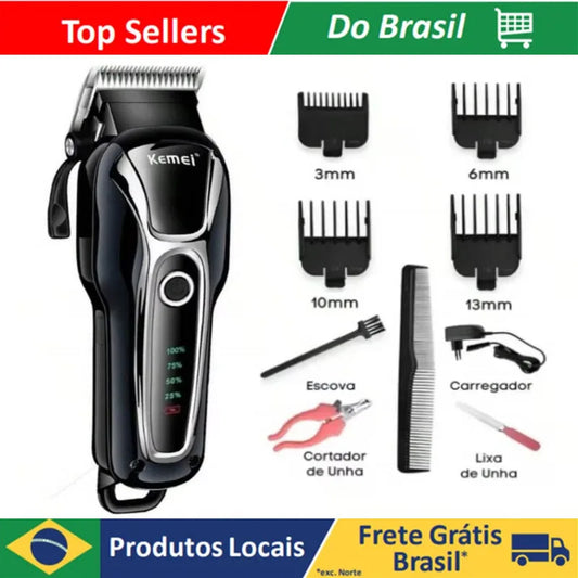 Brazil Rechargeable Professional Dog Hair Trimmer, Cat Cutter, Pet Hair Clipper