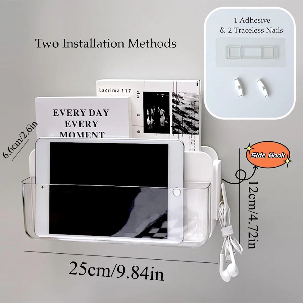 Data Cable Storage Box, Wall-mounted Storage Box,thickened Material, School and Office Sundry Storage Rack, Wall Organizer