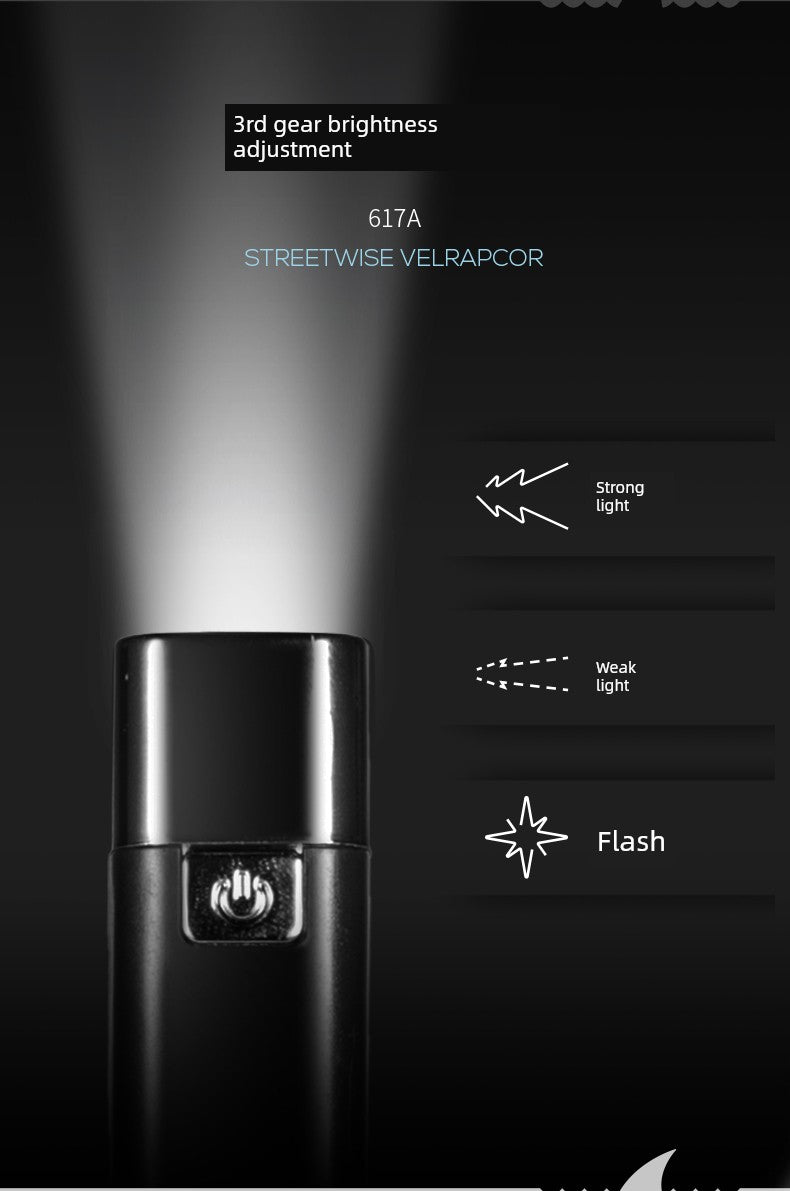 Power Torch Small Ultra-Long Life Battery Portable Remote Mini Charging Super Bright Outdoor Xenon Lamp Led for Students