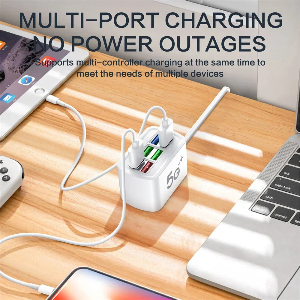 Universal Power Strip Electric Socket 6 USB Ports Multifunction Extension Cable Table Socket EU US Plug Phone Charger Adapter