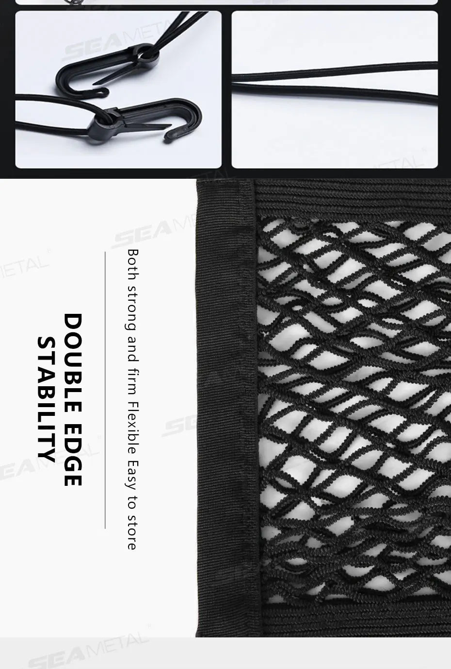 (Storage Net) 🔗 High Elastic ✨  3 Connects For Personal Use, Cars, Bicycle's, Motorcycles, Scooters, etc.