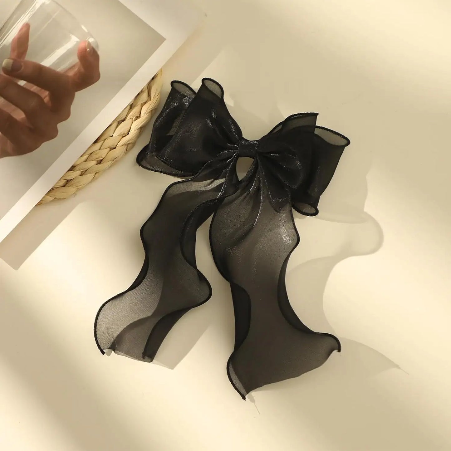 Embroidery Hair Bows Lace Big Bows Hairclip Women Elegant Spring Clip Spring Summer Hair Accessories Women Barrettes