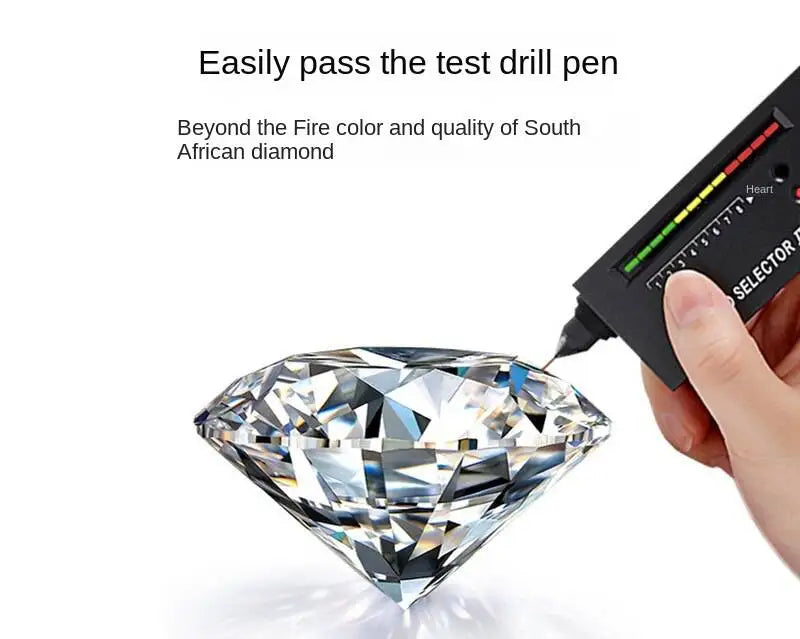 TY 1CT D Color Moissanite Adjustable Fairy Ring 925Sterling Silver Simple Women's Ring Fine Jewelry With Certificate Dating Gift