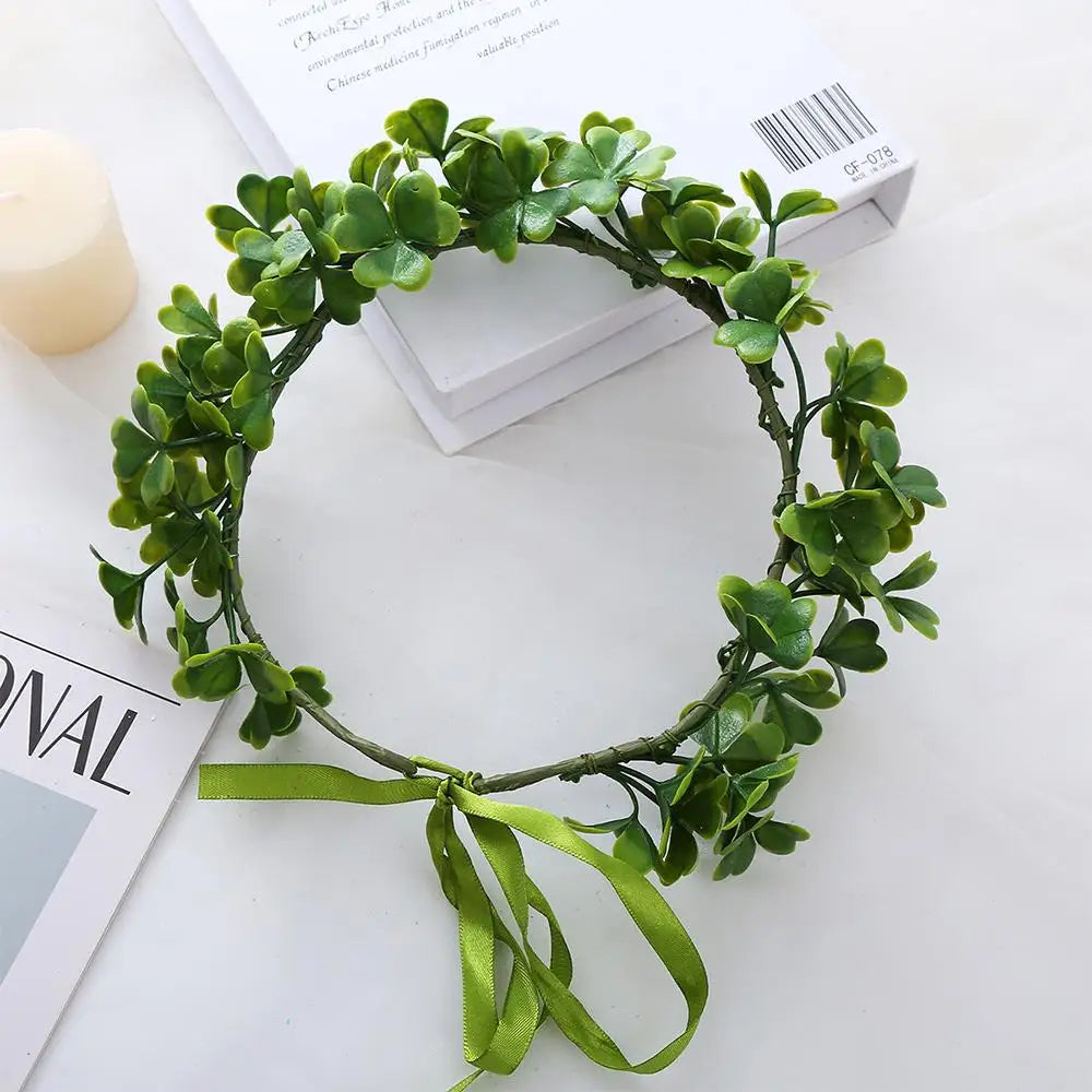 Costume Cosplay Fairy Flower Leaf Headbands Photoshoot Simulated Elven Princess Tiara Black Flower Antler Crown for Women Girls