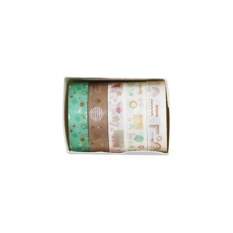 5 PCS Kawaii Washi Tapes Set Scrapbooking Stickers Supplies Japanese Cute korean stationery Journaling Aesthetic Masking tape