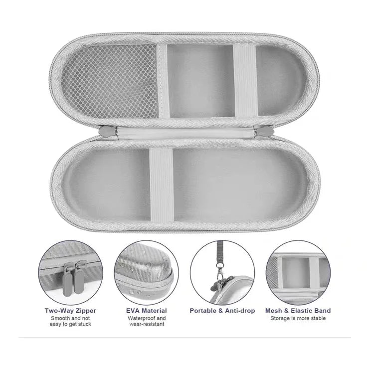 Electric Toothbrush Travel Accessories - Portable Storage Box with Accessory Compartment - Shockproof Storage - Includes Toothbr