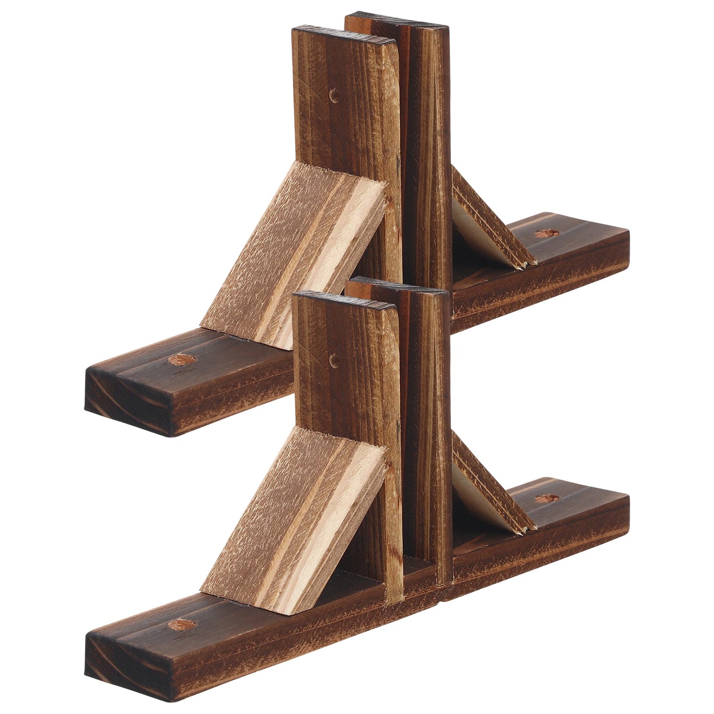 2 Pcs Plant Stands Fence Supplies Garden Lawn Fixed Support Holder Wooden Privacy Screening Fences Base Supply Accessories Baby