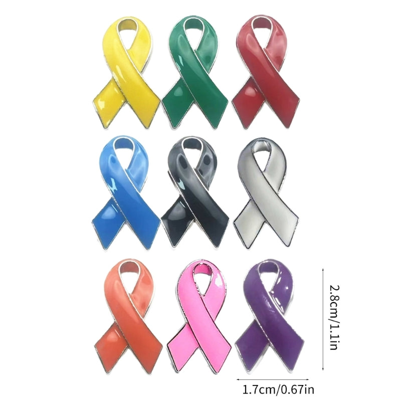 Enamel Pin Alloy Material Health Awareness Pins for Breast Cancers Awareness