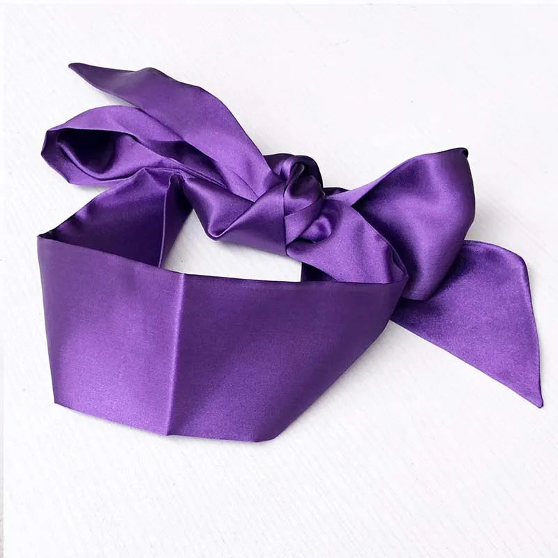 Erotic Eye Mask Self Bondage Savour Eye Patches Cute Blindfold Silk Ribbon Satin Silk Sleep Mask Sexy For Women Gift 1.5M