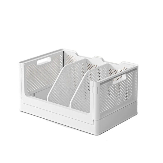 Storage Container Large Capacity Foldable Storage Basket Portable with Dividers Toys Storage Bin Multi-purpose Book Frame Snacks
