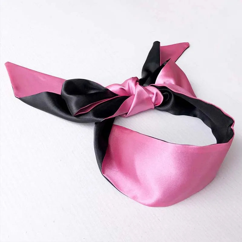 Erotic Eye Mask Self Bondage Savour Eye Patches Cute Blindfold Silk Ribbon Satin Silk Sleep Mask Sexy For Women Gift 1.5M