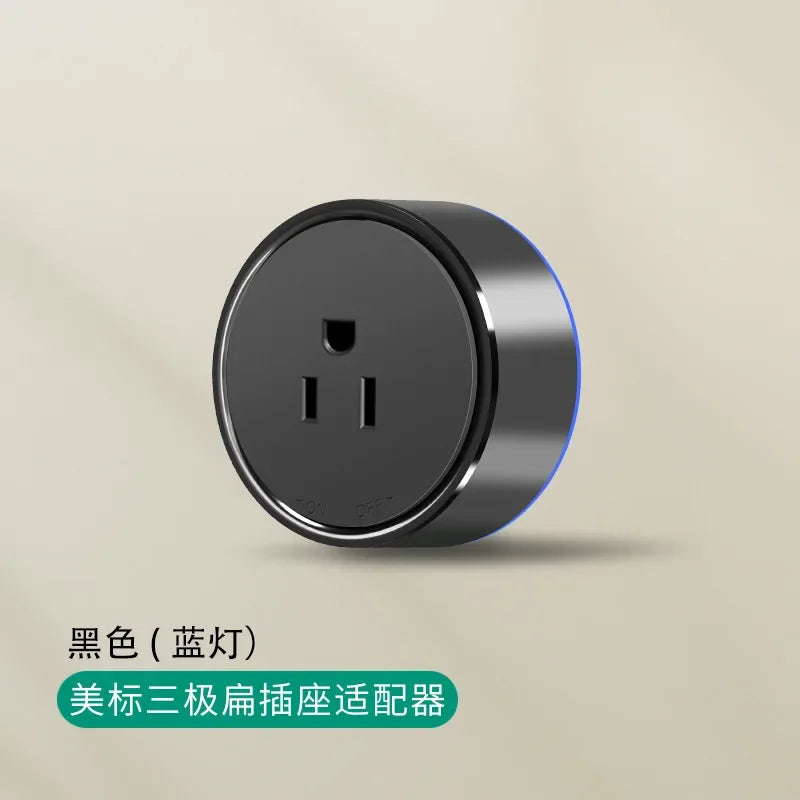 EU US Universal Home Room Movable Power Rail Sliding Track Socket With LED Human Body Induction Light Desktop Mobile Socket