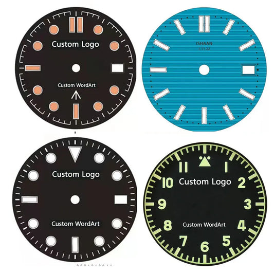Customization Service for Watch Dials Logo/Texts Print/Laser Engraving Extra Cost