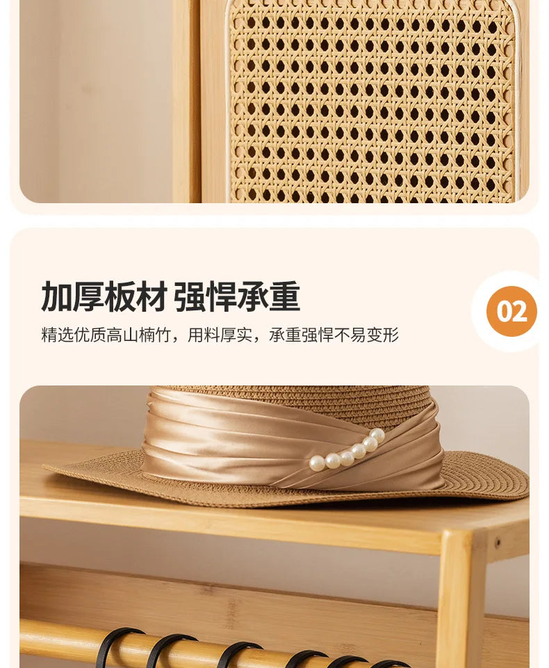 Display Wardrobe Single Sliding Door Wardrobe Closet Clothes Storage Cabinet Bedroom Room Set Wooden Locker Coat Household Items