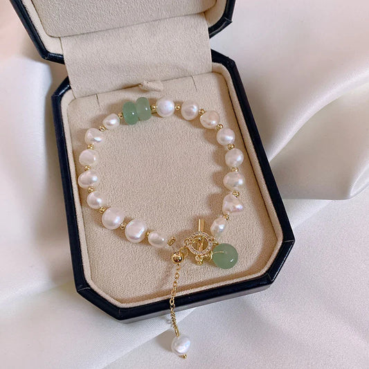 Trendy Imitation Pearl Bracelet Pendant Bracelets For Women Charm Adjustable High Quality Fashion Party Jewelry Gift