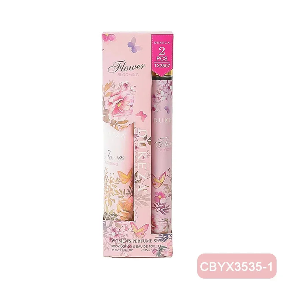 2pcs/set  Long Lasting Fragrance Moisturizing Body Cream Christmas Women's Body Lotion Plant Fruit Scent Fragrance Body Mist