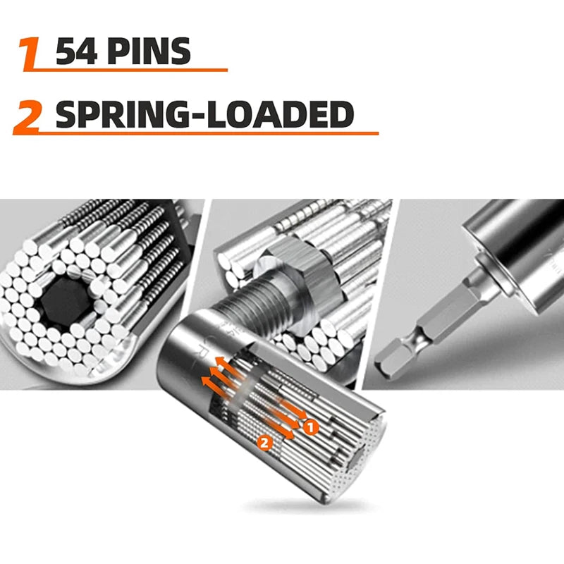 Universal Socket Set (11-32 mm 7-19 mm) Super Socket for unscrewing any bolts Multi-purpose Universal Socket Tool Kit