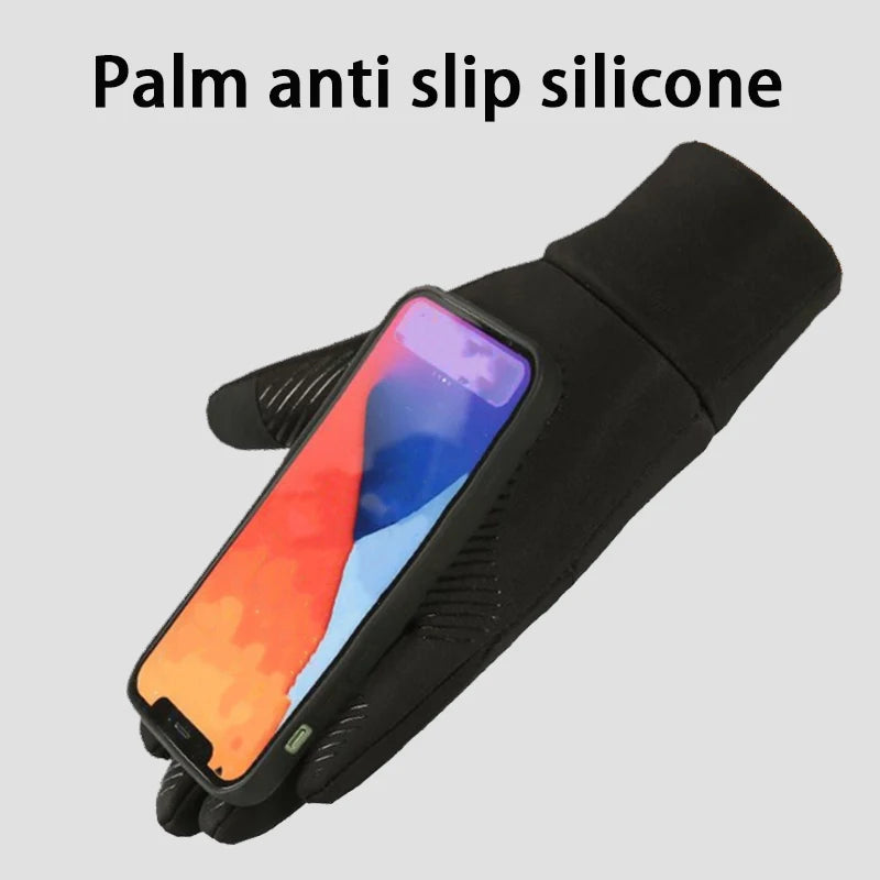 Winter Warm Gloves for Men, Waterproof, Touch Screen, Cycling, Sports, Outdoor, Fleece-Lined, Skiing, Non-Slip, Motorcycle Gloves