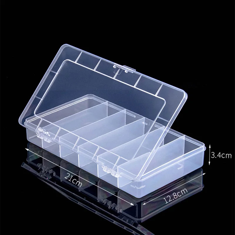 Organizer Container Practical  Plastic Storage Box Jewelry Earring Bead Screw Holder Case Display Organizer Containe