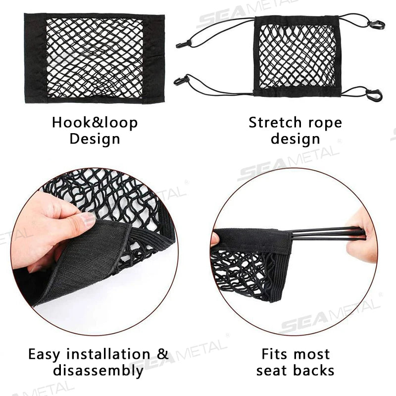 (Storage Net) 🔗 High Elastic ✨  3 Connects For Personal Use, Cars, Bicycle's, Motorcycles, Scooters, etc.