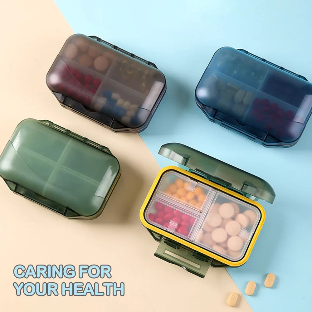 Органайзер Organizador Pill Storage Box Portable Medicines Dispenser Large Sealer Travel Tablet Storage Case Container Organizer