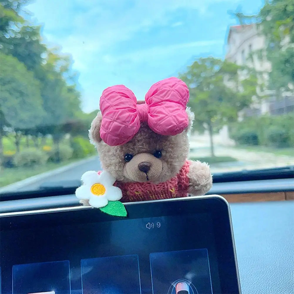 Car Internet Celebrity Accessorie Used For Car Gear Shift Decoration Cute Turn Signal Dolls Wiper Dolls Rearview Mirror Ornament