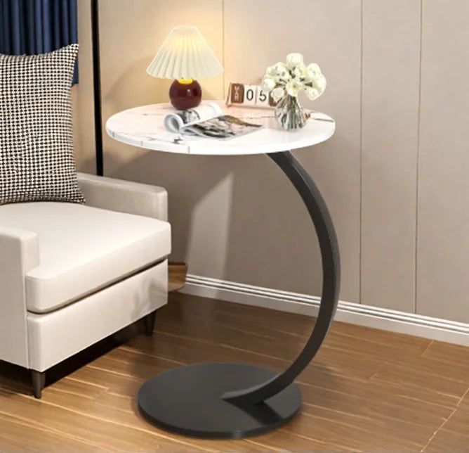 Coffee Tables Light Luxury Side Table Round Flower Bedside Table Bedside Home Study Desk Auxiliary Desk Living Room Furniture (Free Shipping) 💝💖🌹 (Free Shipping) 💝💖🌹