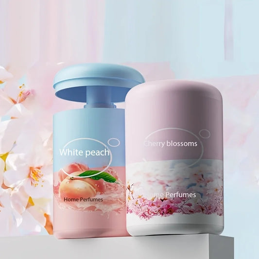 1 solid perfume air freshener -6 fragrances (white peach, cherry blossom, home fragrance)suitable for cars, families, kitchens,