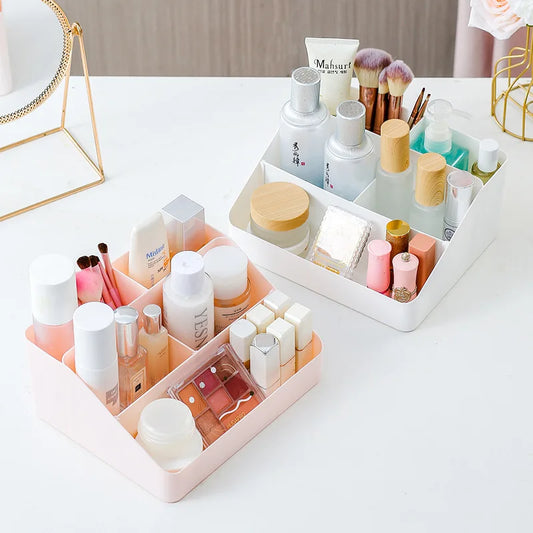 Cosmetics storage box, desktop storage shelf, dresser, large-capacity sorting rack