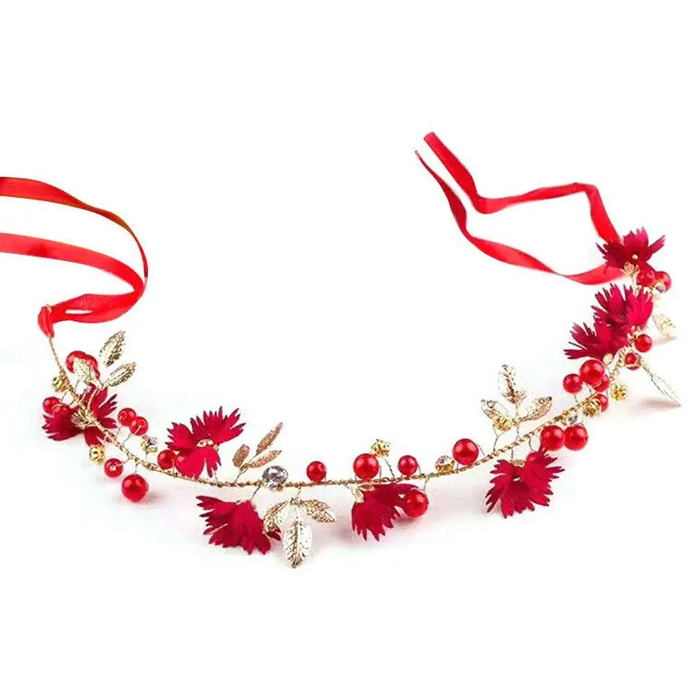 Ribbon Daisy Flower Bridal Hairband Tiaras Headband Garlands