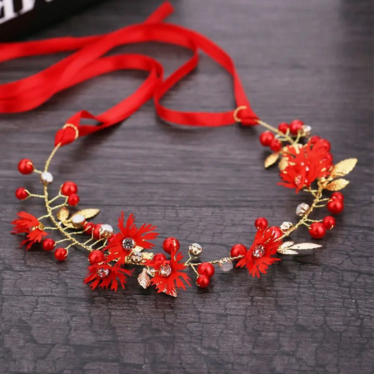 Ribbon Daisy Flower Bridal Hairband Tiaras Headband Garlands