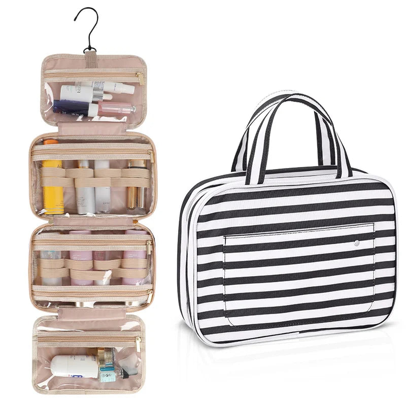Travel Toiletry Bag with Hanging Hook Big Comparment Waterproof Makeup Bag for Women Men Travel Accessories Cosmetic Organizer