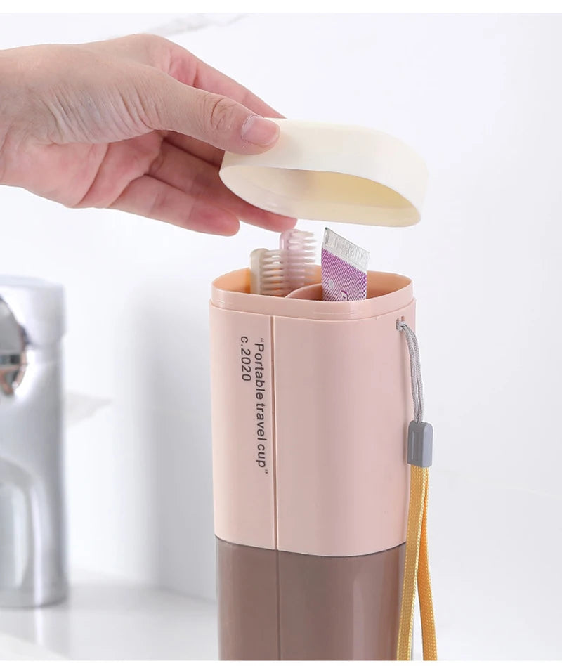 Travel Portable Toothbrush Storage Case Box Toothbrush Holder Cover Wash Cup Toilet Storage Box Bathroom  Accessorie