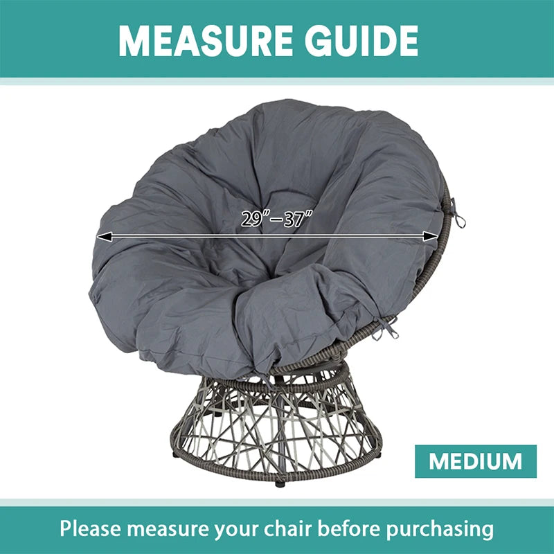 Round Saucer Chair Cover Elastic Velvet Chair Cover Moon Sauce Chair Protector Covers Seat Slipcovers Camping Chair Covers