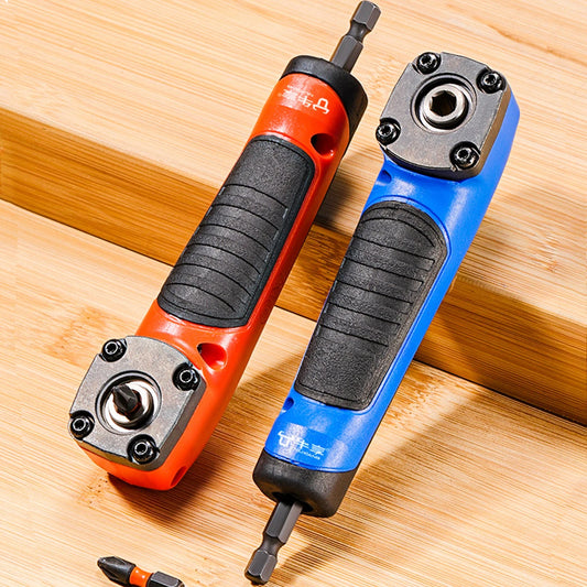 BRANDNew!✨ 1PC Multifunctional Electric Corner Screwdriver,High Torque 90 ° Right Angle✅ Screwdriver,Manual Tool,Blue and Orange🎗️💯🎗️