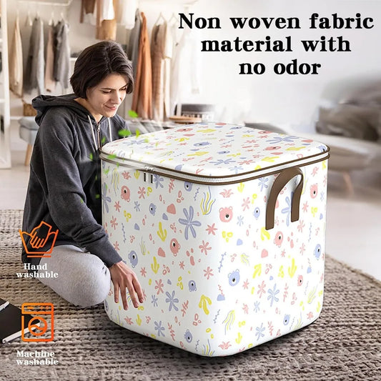 Portable Clothing Storage Box Foldable Closet Storage Box With Durable Handle Large Capacity Toy Storage and Sorting Box New
