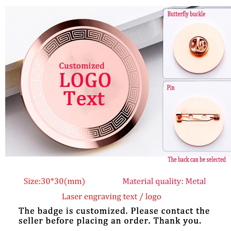 Badges Professional Custom Magnet Metal Badge Brooch Cartoon Creative Customized Metal LOGO DIY Pins Accessories Custom Gift