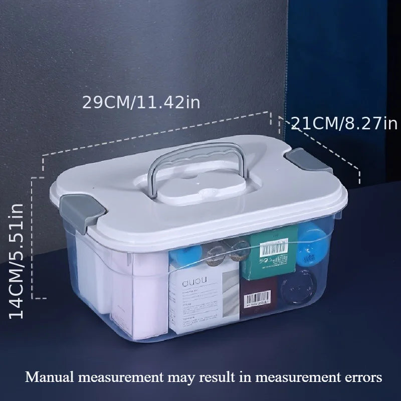 [Clear Plastic Storage Box] with Snap-Lock Lid | Square Organizer for Home,Toys,Snacks,Clothes & Bedding|Multi-Purpose Container