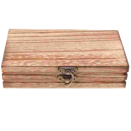 Wooden Storage Box With Lid Wooden Jewelry Box Keepsake Box Trinket Case Eyeglasses Case Home Storage Boxes ganization