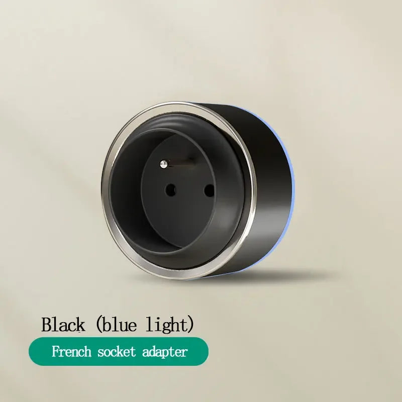 EU US Universal Home Room Movable Power Rail Sliding Track Socket With LED Human Body Induction Light Desktop Mobile Socket