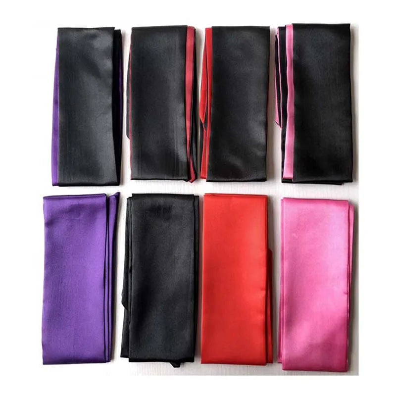 Erotic Eye Mask Self Bondage Savour Eye Patches Cute Blindfold Silk Ribbon Satin Silk Sleep Mask Sexy For Women Gift 1.5M