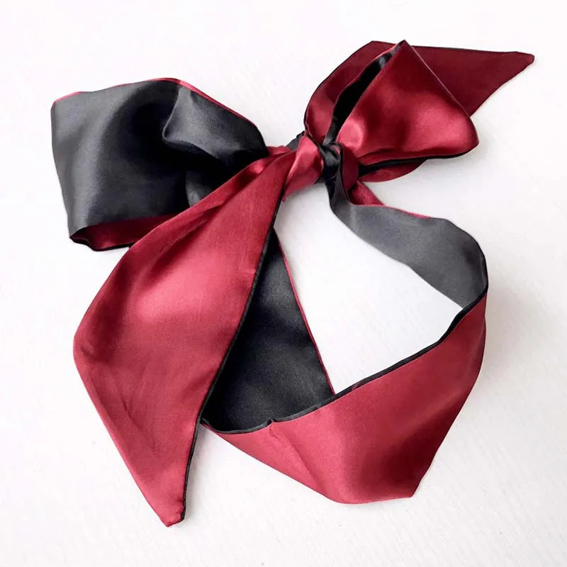 Erotic Eye Mask Self Bondage Savour Eye Patches Cute Blindfold Silk Ribbon Satin Silk Sleep Mask Sexy For Women Gift 1.5M