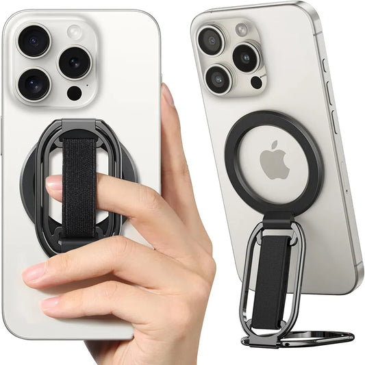 NEW MagSafe Phone Grip Stand for MagSafe Kickstand Compatible with Mag Safe Finger Loop with Phone Ring Holder Strap for iPhone