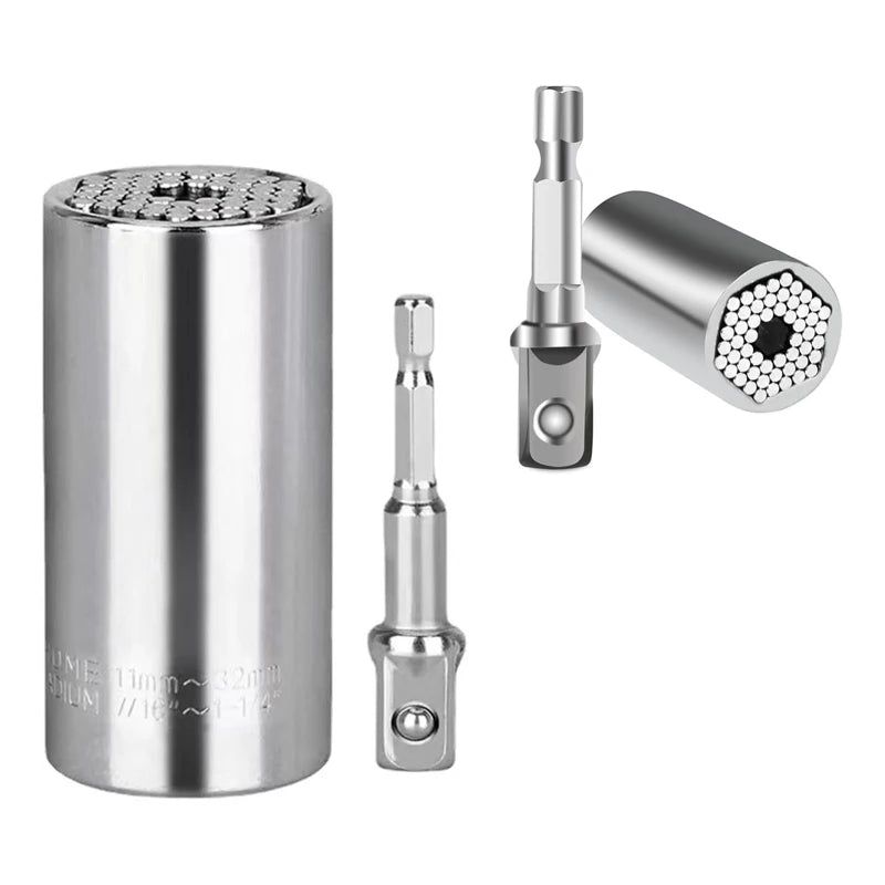 Universal Socket Set (11-32 mm 7-19 mm) Super Socket for unscrewing any bolts Multi-purpose Universal Socket Tool Kit