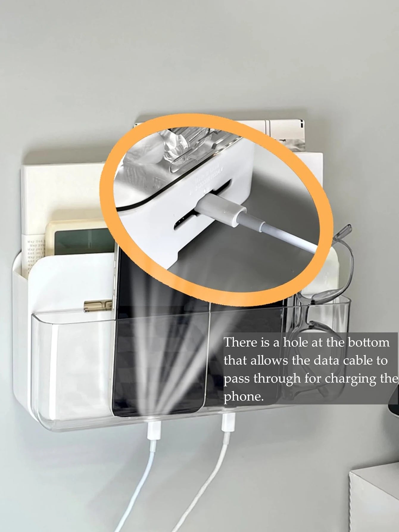 Data Cable Storage Box, Wall-mounted Storage Box,thickened Material, School and Office Sundry Storage Rack, Wall Organizer