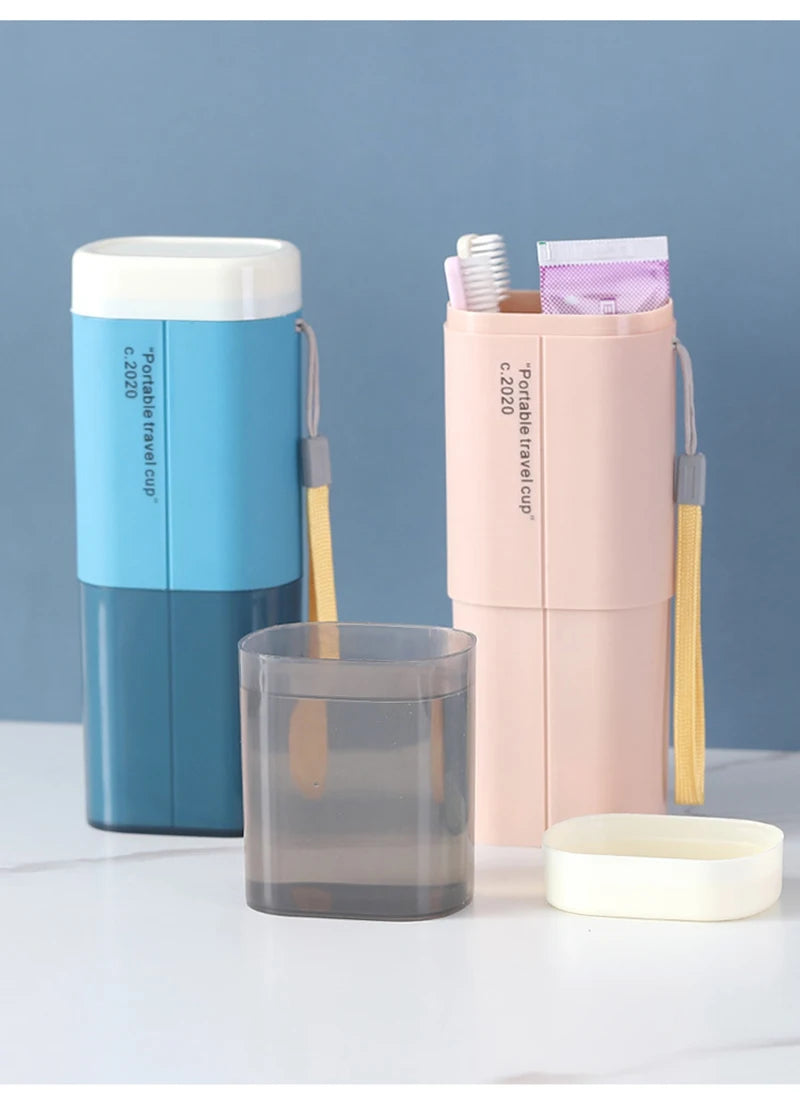 Travel Portable Toothbrush Storage Case Box Toothbrush Holder Cover Wash Cup Toilet Storage Box Bathroom  Accessorie