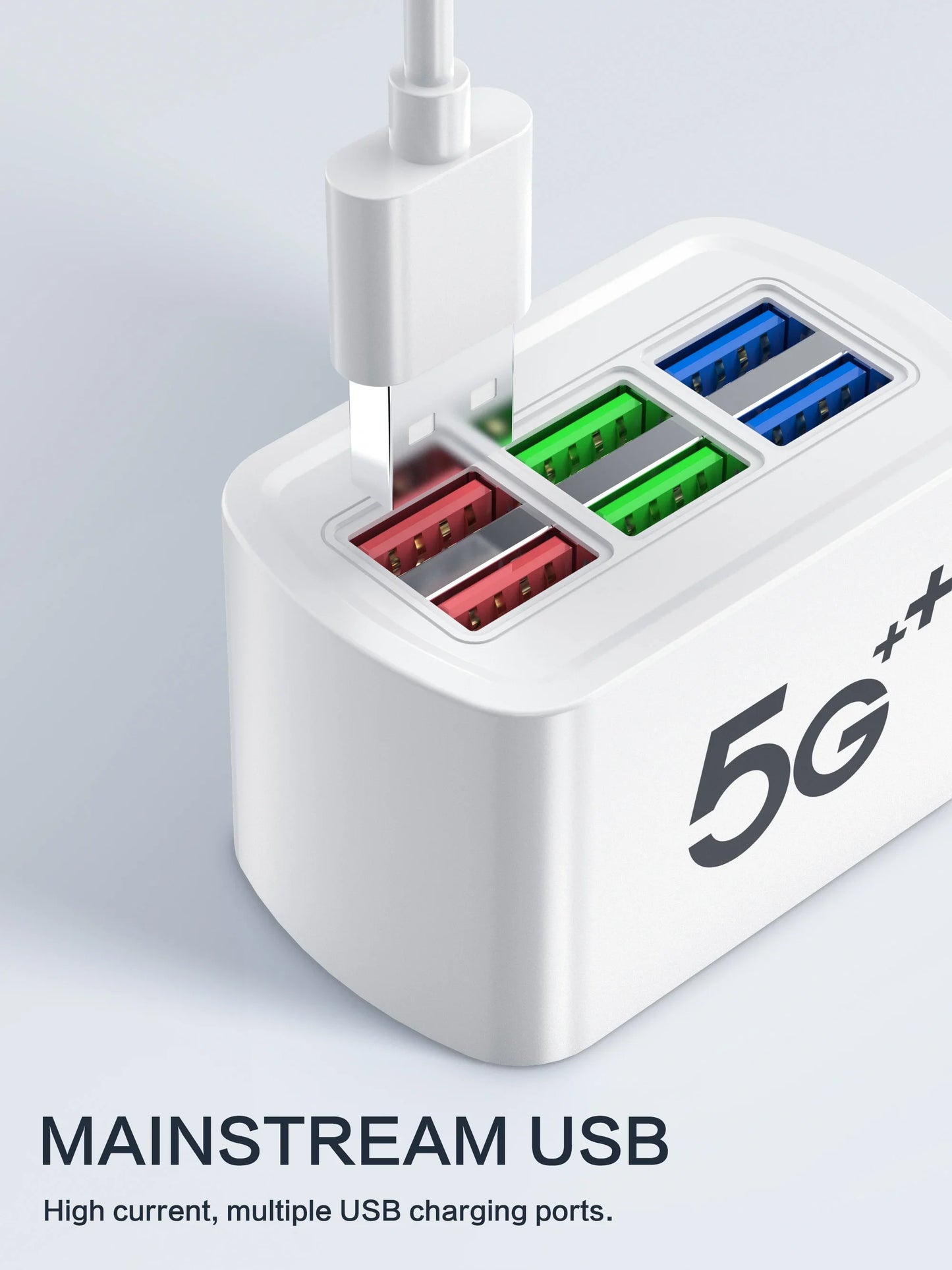 Universal Power Strip Electric Socket 6 USB Ports Multifunction Extension Cable Table Socket EU US Plug Phone Charger Adapter