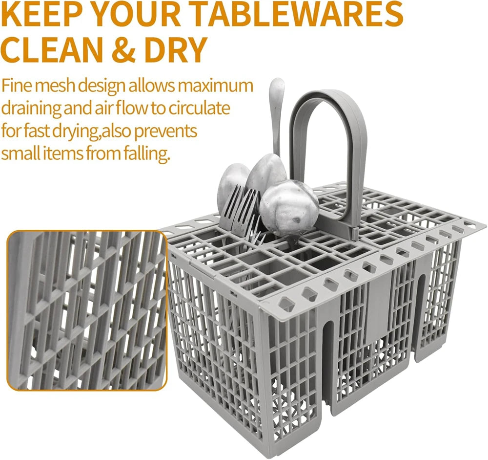 Detachable Dishwasher Cutlery Basket Portable Tableware Fork Spoon Cutlery Storage Kitchen Multifunctional Dishwashing Tools ﻿